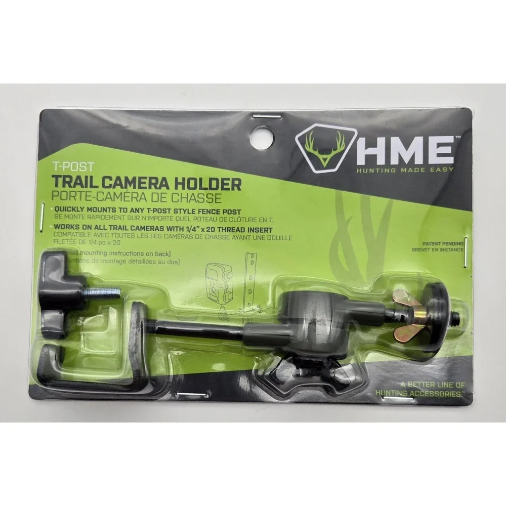 HME T-Post Trail Camera Holder Adjust Steel Mount Easy Install Hunting‎ Outdoor